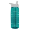Garyline® Flair Tritan® Bottle with Flip-Straw Lid - 26 oz. - Translucent teal